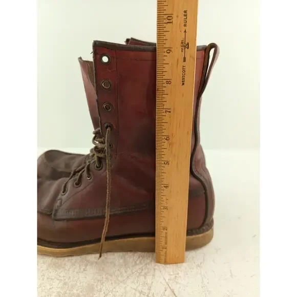 Vintage Red Wing Irish Setter Sport Boot USA Men's Moc Toe Work Boots See Desc